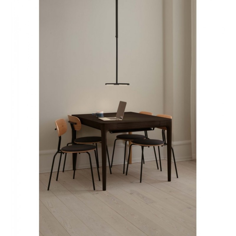 Stół rozkładany z szufladami Heart'n'Soul 120 cm, ciemny dąb, Umage