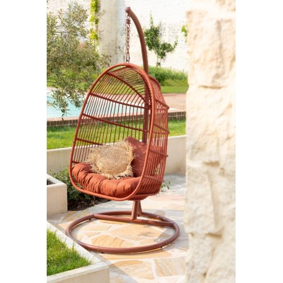 Fotel wiszący Egga, czerwony, J-Line