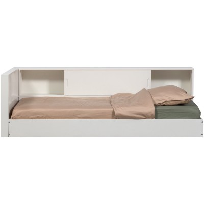 Łóżko dziecięce Carter narożne sosnowe, białe, Woood