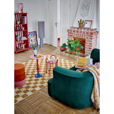 Lampa podłogowa Emmie w pasy, niebieska, Bloomingville