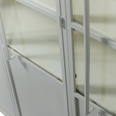 Metalowa witryna Exhibit XXL, piaskowa, Woood