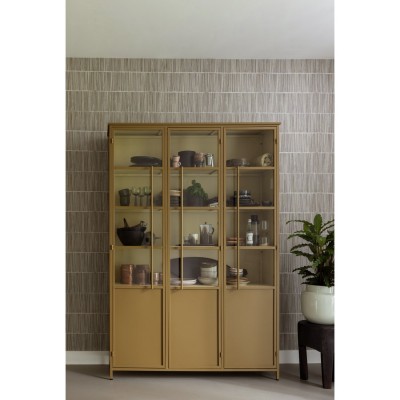 Metalowa witryna Exhibit XXL, honey yellow, Woood