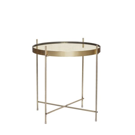 Metalowy stolik kawowy złoty lustrzany, Hübsch