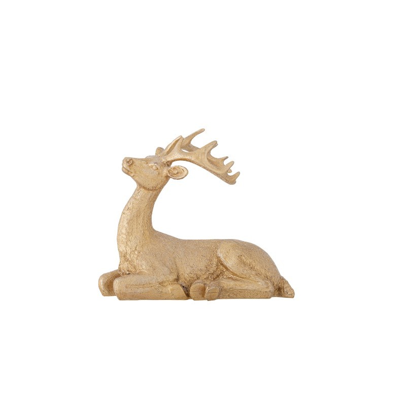 Pranzer leżący jeleń, złoty, Bloomingville