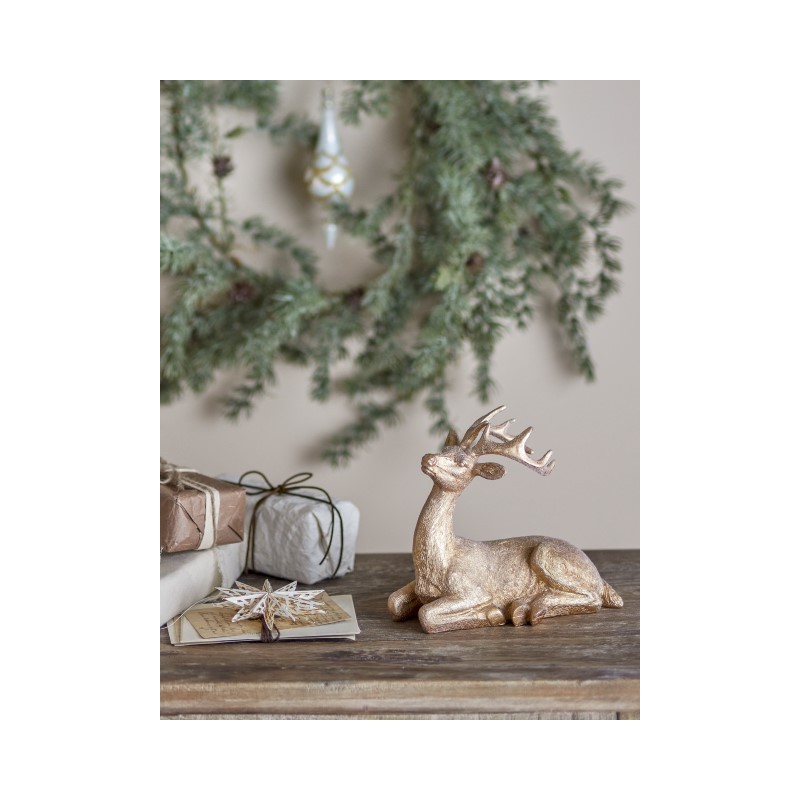 Pranzer leżący jeleń, złoty, Bloomingville