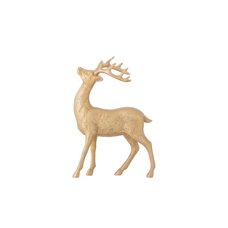Pranzer stojący jeleń, złoty, Bloomingville