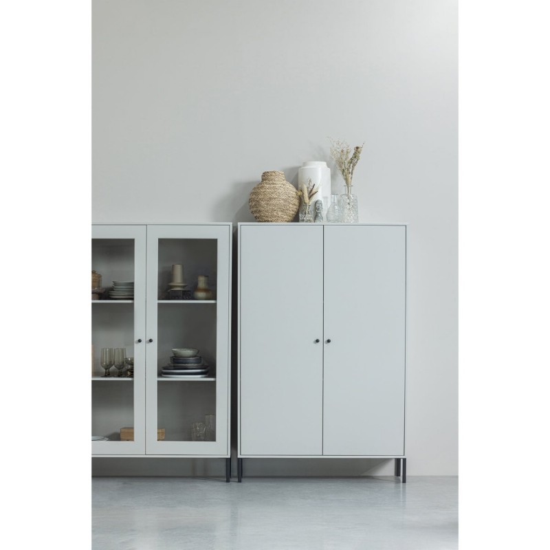 Gablota Xam przeszklona, cloud grey, Woood