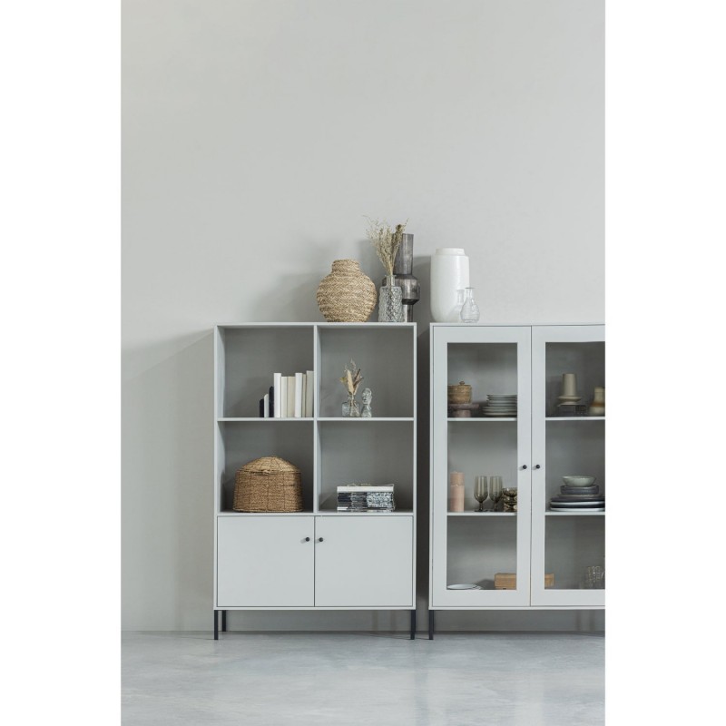 Gablota Xam przeszklona, cloud grey, Woood