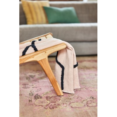 Wełniany dywan Knotted, różowy, HKLiving