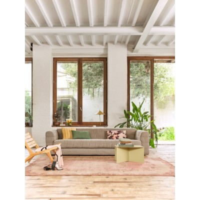 Wełniany dywan Knotted, różowy, HKLiving