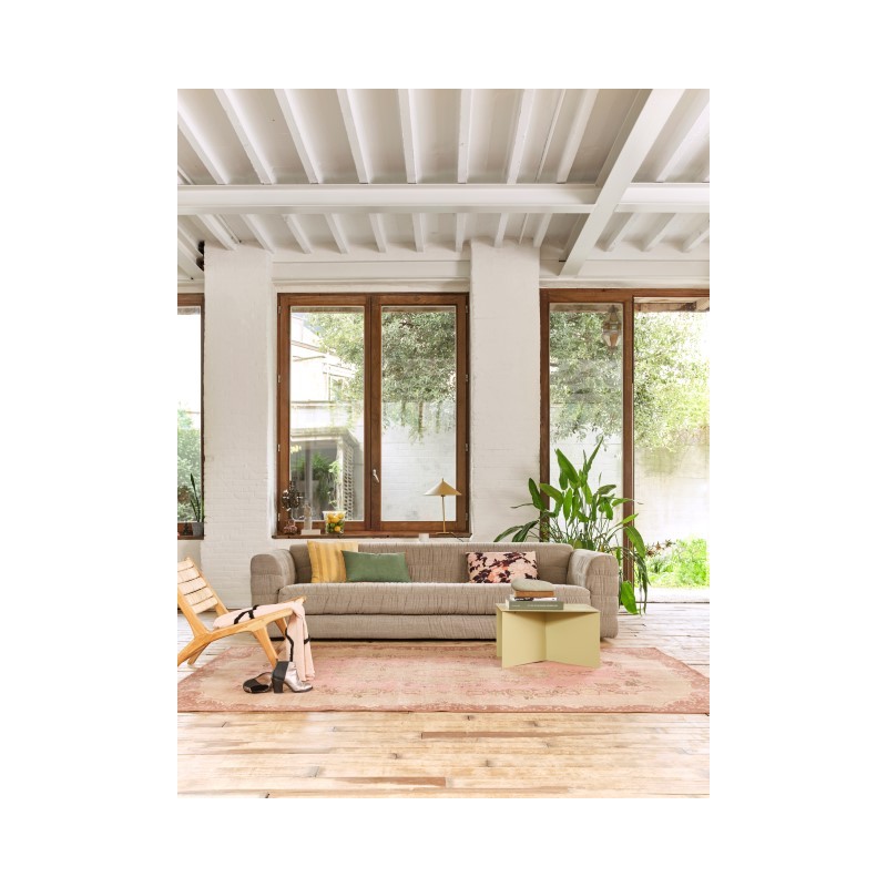 Wełniany dywan Knotted, różowy, HKLiving