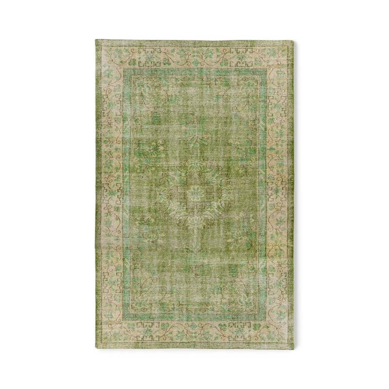 Wełniany dywan Knotted, zielony, HKLiving