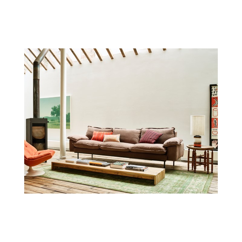 Wełniany dywan Knotted, zielony, HKLiving