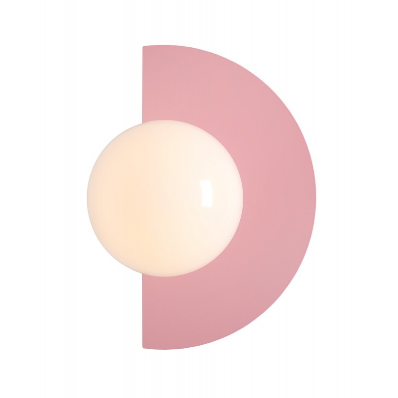 Kinkiet Loop Baby Pink, różowy, Aldex