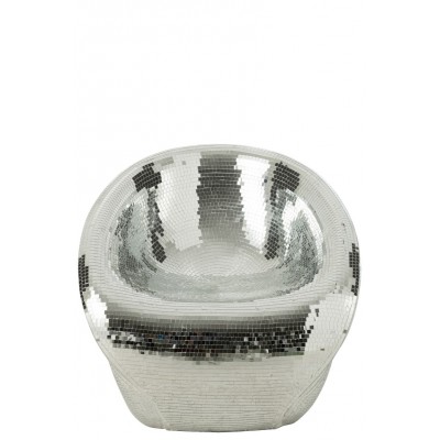 Resin fotel lustrzany, srebrny, J-Line