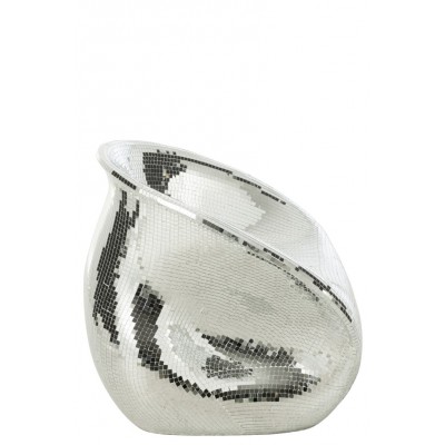 Resin fotel lustrzany, srebrny, J-Line