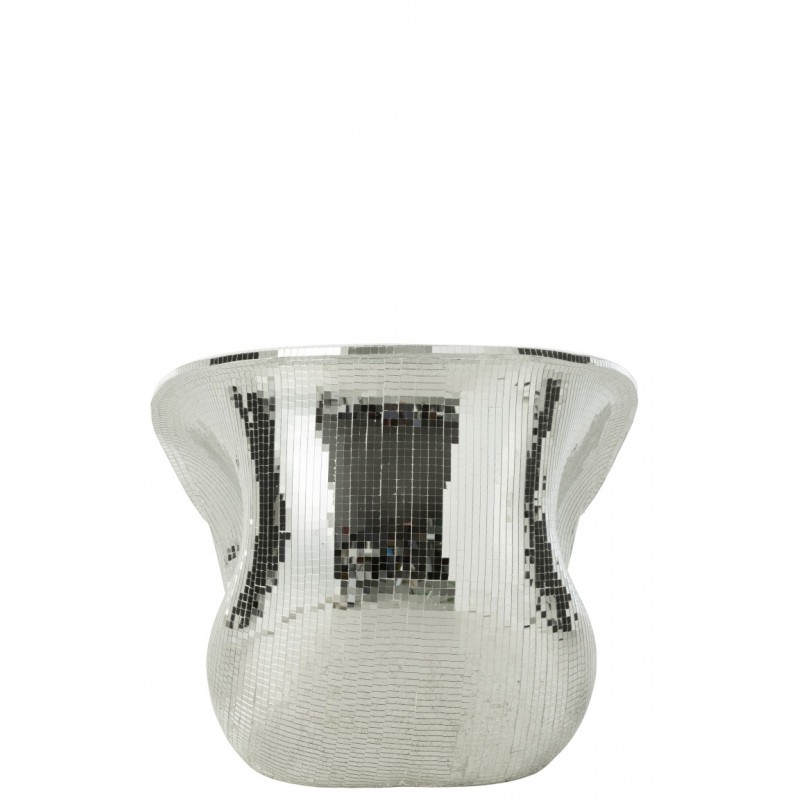 Resin fotel lustrzany, srebrny, J-Line