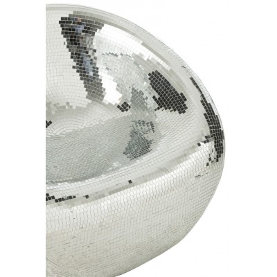 Resin fotel lustrzany, srebrny, J-Line