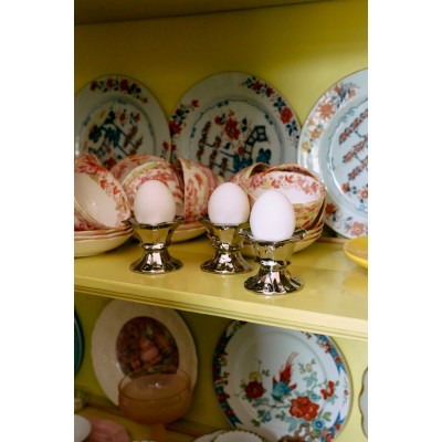 Class komplet kieliszków do jajek 4 szt., srebrne, HKLiving