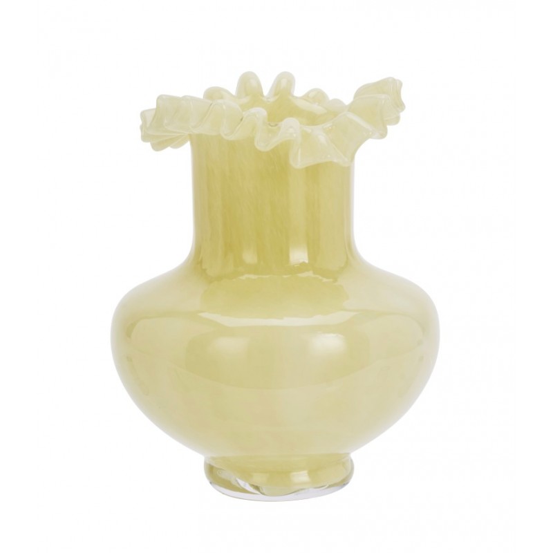 Wazon szklany Juli, miodowy, Madam Stoltz