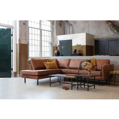 Narożnik Rodeo 213 cm, lewy, koniakowy, Woood