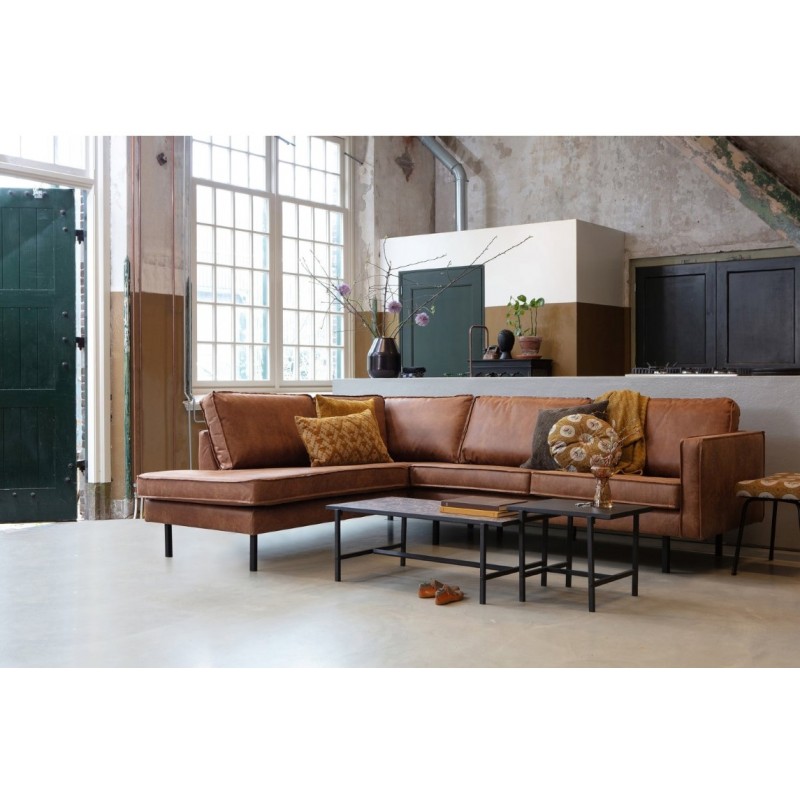 Narożnik Rodeo 213 cm, lewy, koniakowy, Woood