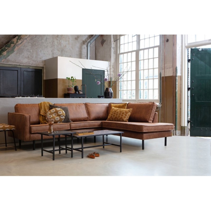 Narożnik Rodeo 213 cm, prawy, koniakowy, Woood