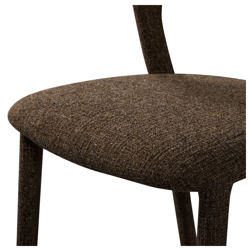 Noble krzesło do jadalni, brązowy melange, Woood