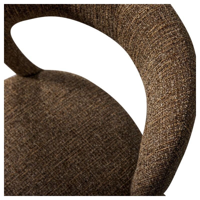 Noble krzesło do jadalni, brązowy melange, Woood