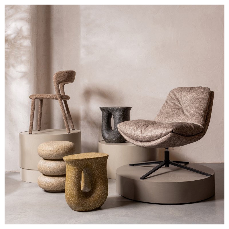 Noble krzesło do jadalni, sand melange, Woood