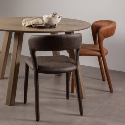 Noble krzesło do jadalni, koniakowe, Woood