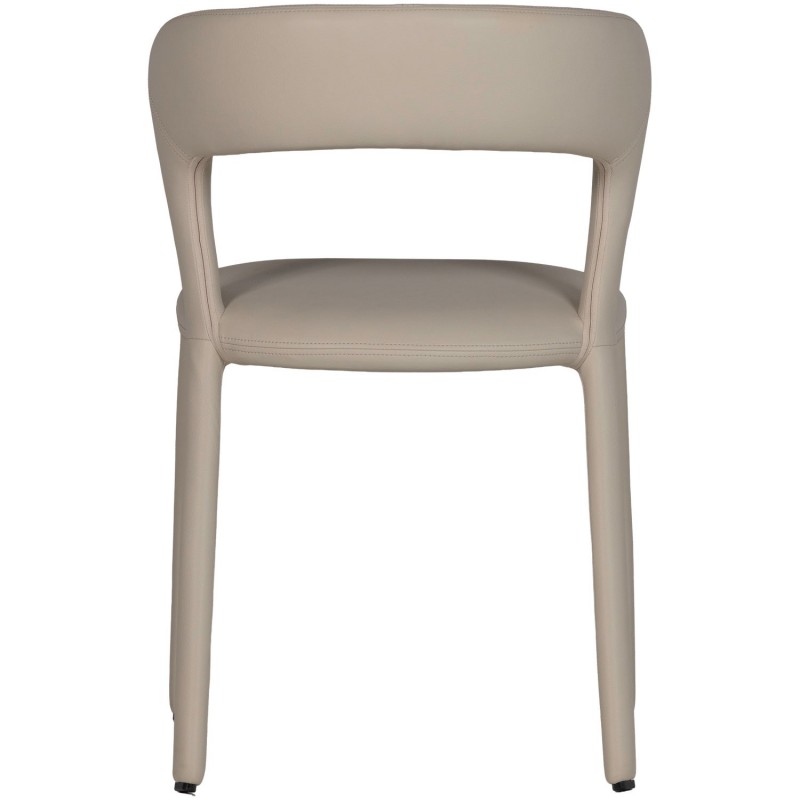 Noble krzesło do jadalni skóropodobne, beżowe, Woood