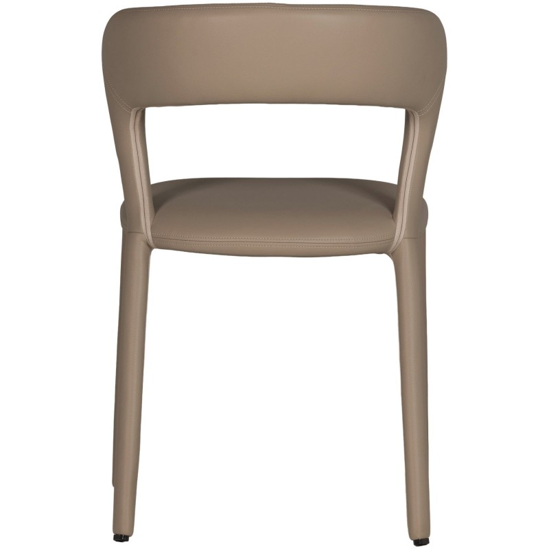 Noble krzesło do jadalni skóropodobne, piaskowe, Woood