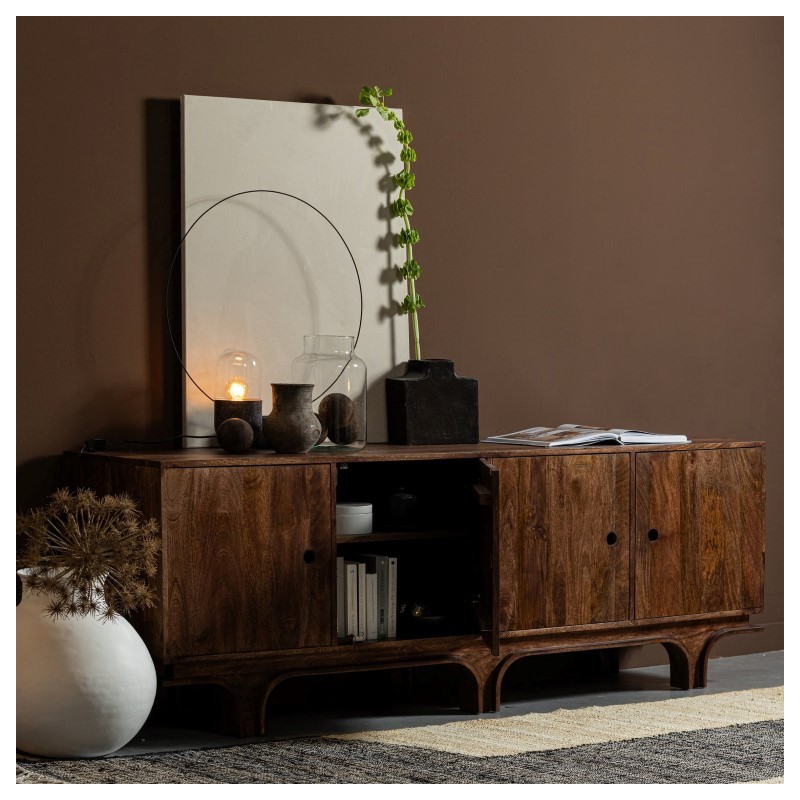 Komoda STAES drewno mango, brąz, Woood