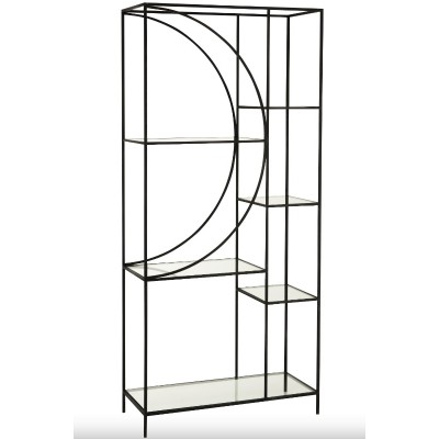 Regał Rock metalowy, czarny, J-Line