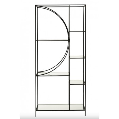 Regał Rock metalowy, czarny, J-Line