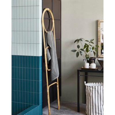 Ladder drabinka do łazienki, rattanowa, House Doctor