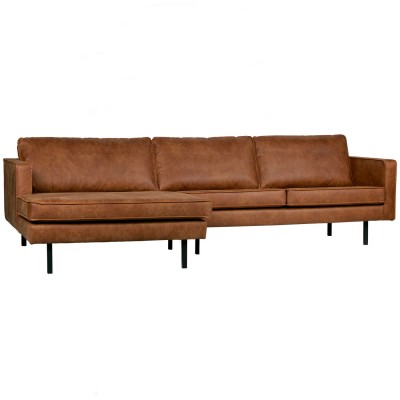 Sofa narożna Rodeo 300 cm, lewy, koniakowy, Woood