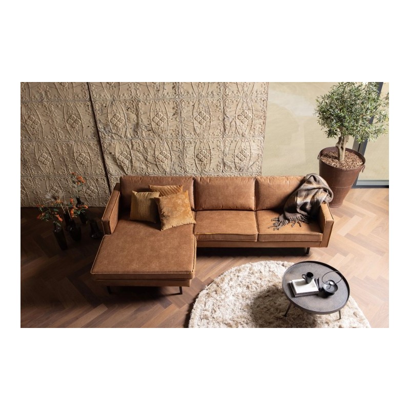 Sofa narożna Rodeo 300 cm, lewy, koniakowy, Woood