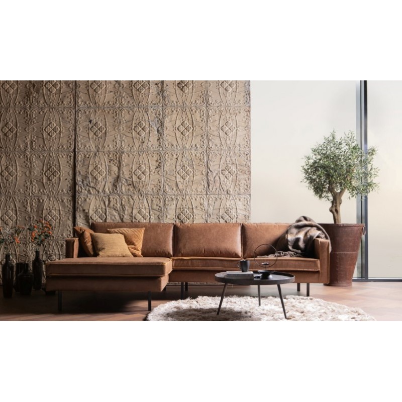 Sofa narożna Rodeo 300 cm, lewy, koniakowy, Woood