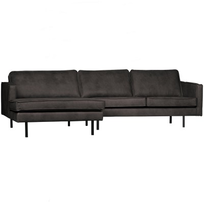 Sofa narożna Rodeo 300 cm, lewy, czarny, Woood