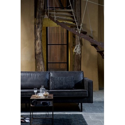 Sofa narożna Rodeo 300 cm, lewy, czarny, Woood