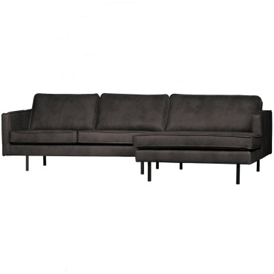 Sofa narożna Rodeo 300 cm, prawy, czarny, Woood
