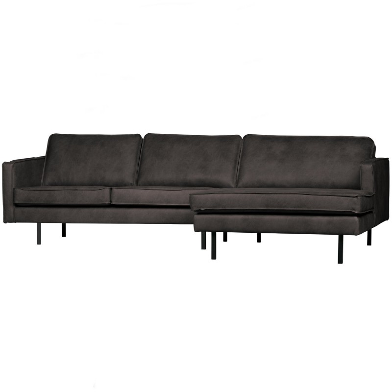 Sofa narożna Rodeo 300 cm, prawy, czarny, Woood