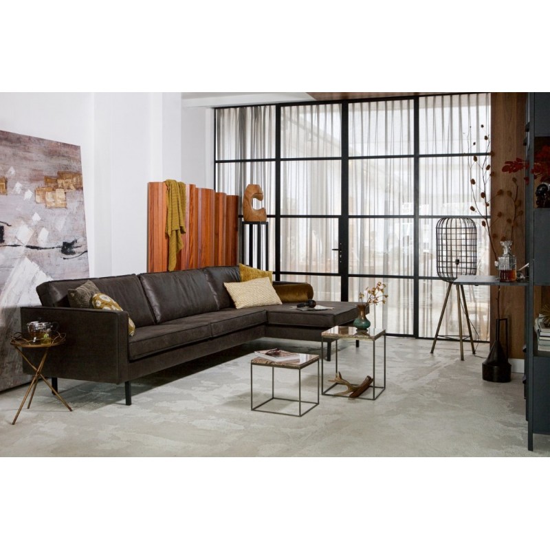 Sofa narożna Rodeo 300 cm, prawy, czarny, Woood