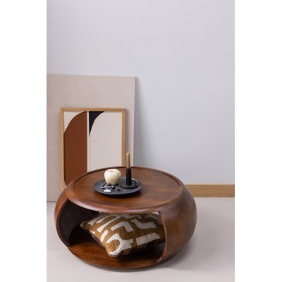 Cole stolik kawowy, brązowy, Woood