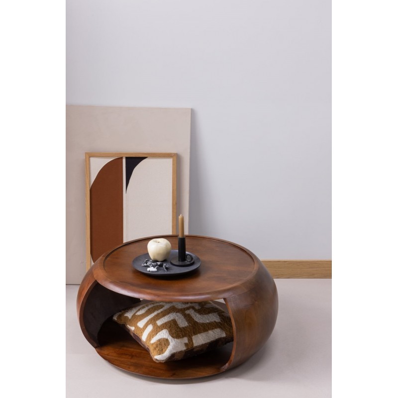 Cole stolik kawowy, brązowy, Woood