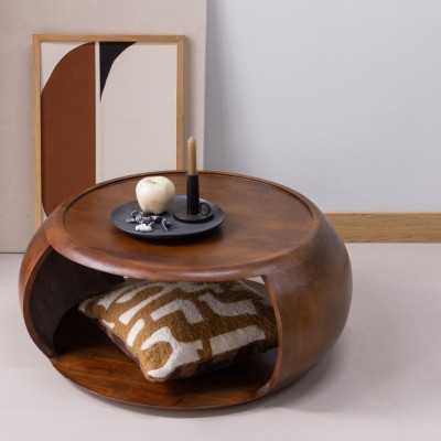 Cole stolik kawowy, brązowy, Woood