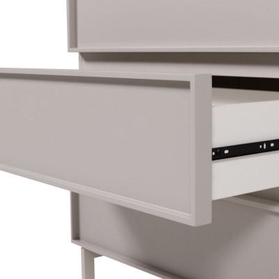 Komoda Tours wysoka z szufladami, sand, Woood