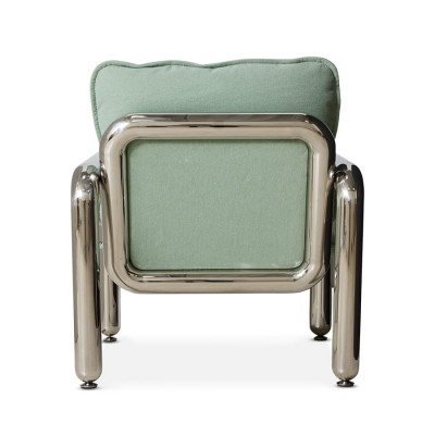 Fotel Canvas Mint, chromowany/aksamit, HKliving